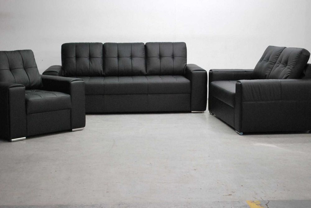 RIY KOMPLET 3+2+1 sofy, kanapy, zestaw SKÓRA 6605 kanapy salon wygodne
