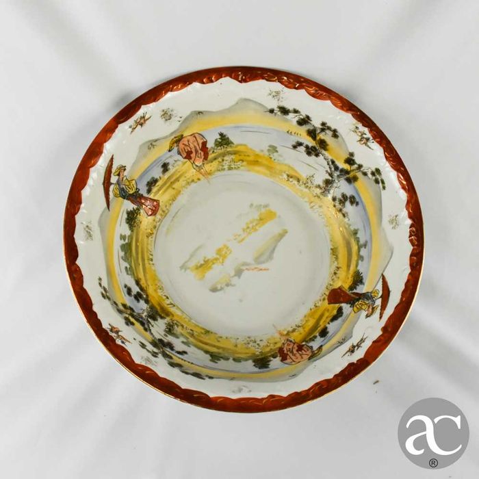 Jarro e Bacia decoração oriental, porcelana Vista Alegre