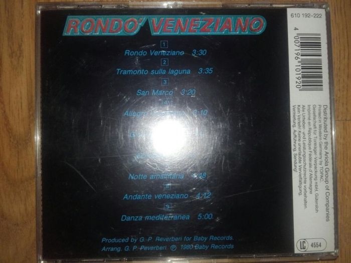 3 Płyty CD Rondo Veneziano muzyka klasyczna w elektronicznym wykonaniu