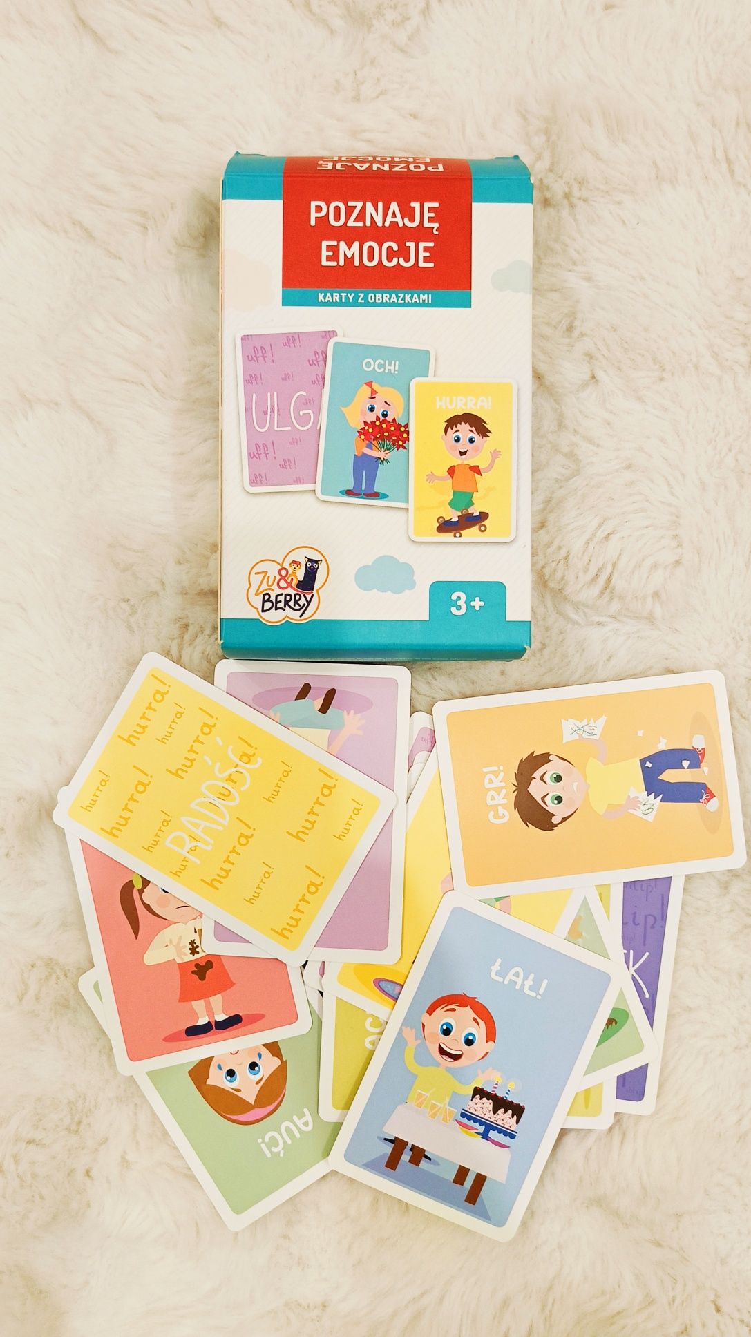Gry edukacyjne: memory + karty emocji (komplet 3+) 1/2 ceny