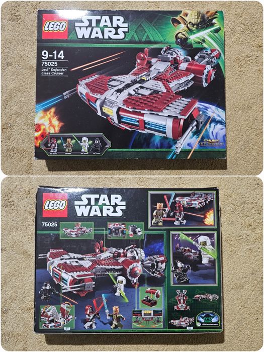 Zestaw Lego Star Wars 75025 Jedi Defender-class Cruiser komplet