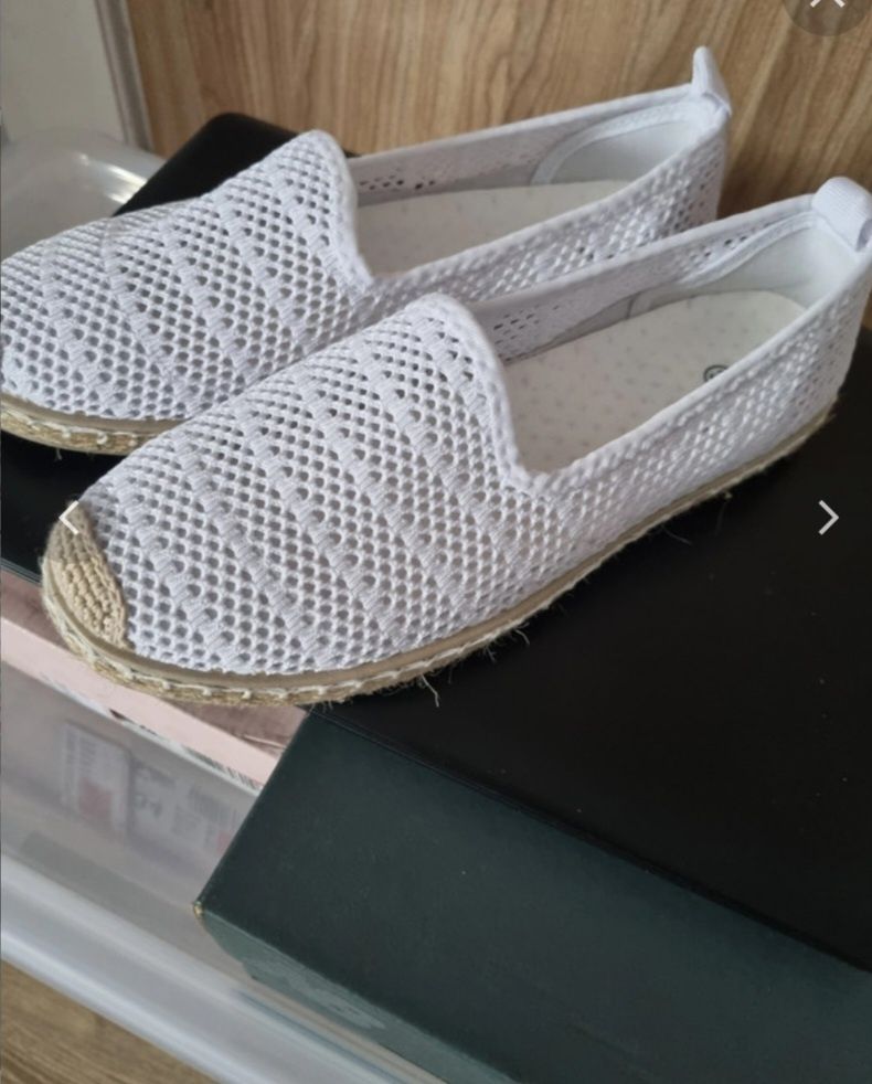 Espadryle białe nowe