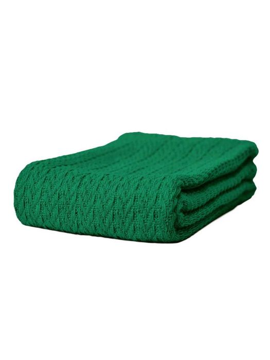Kocyk koc dziecięcy 100% bawełna przykrycie 80x120 jodełka butelkowy