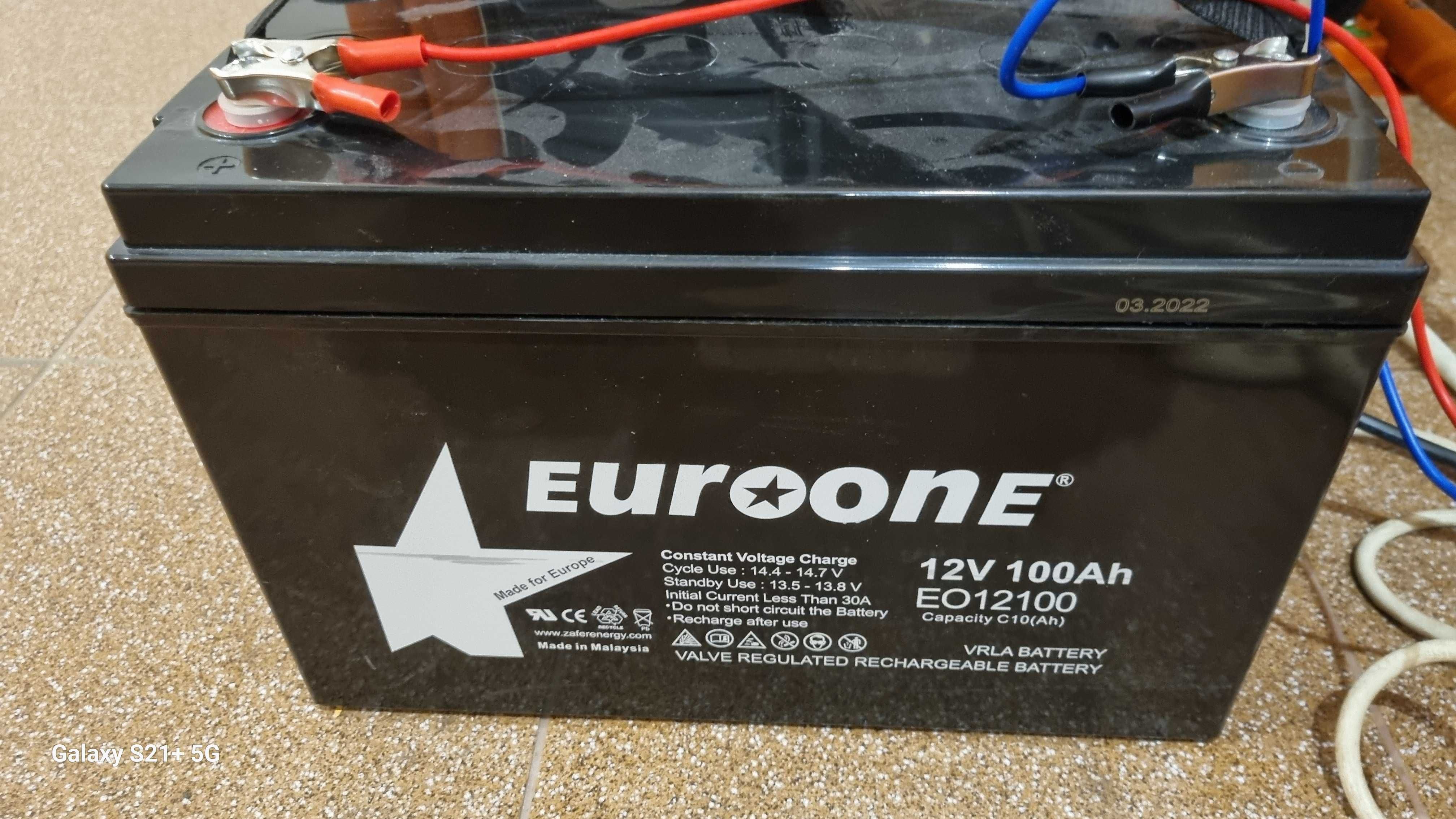 Комплект LogicPower LPY-W-PSW-1000VA + акум  AGM EUROONE,12 V 100.0 Ah