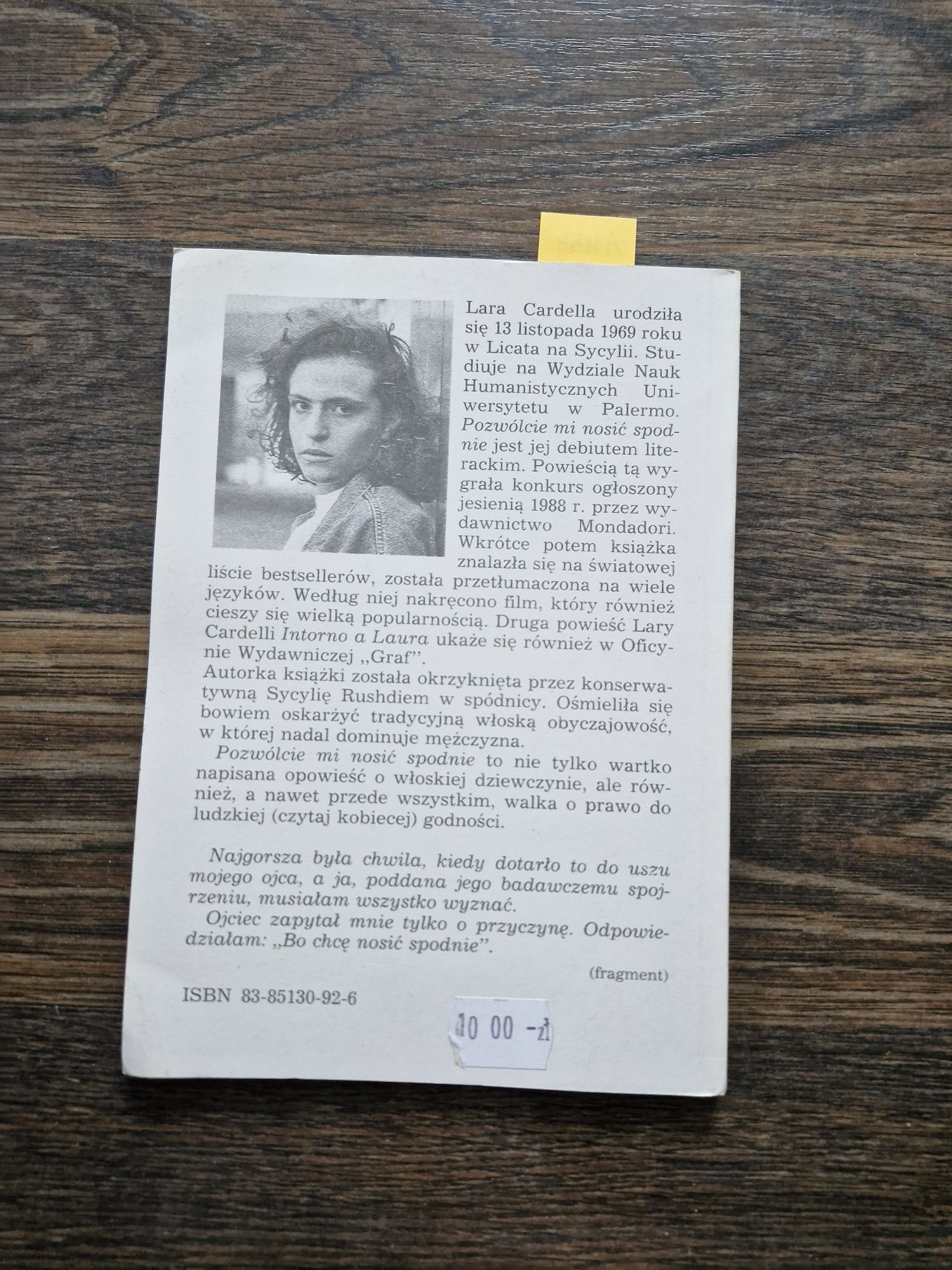 A1154. "Pozwólcie mi nosić spodnie" Lara Cardella