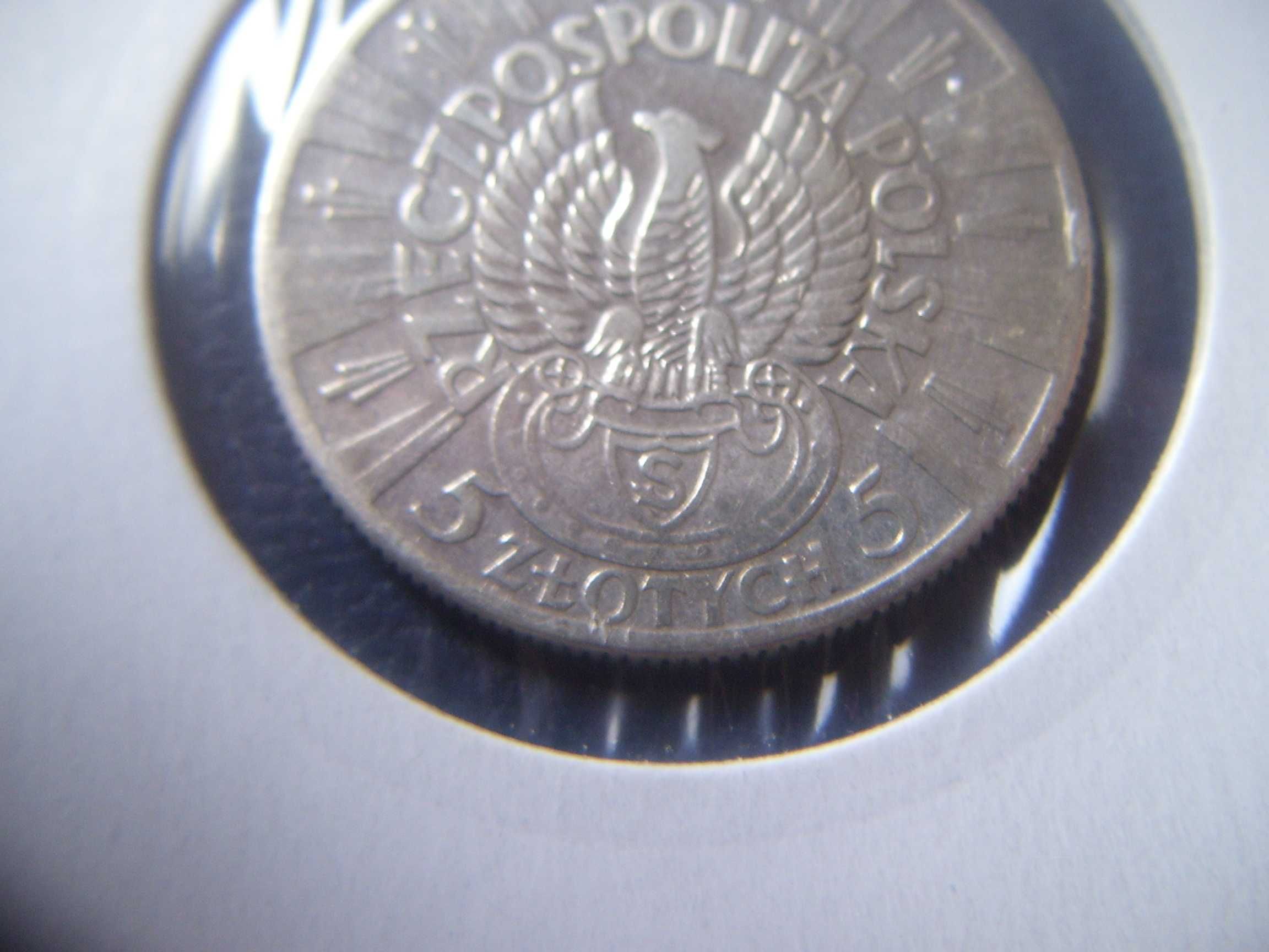 Stare monety L 5 złotych 1934 Strzelecki 2RP srebro