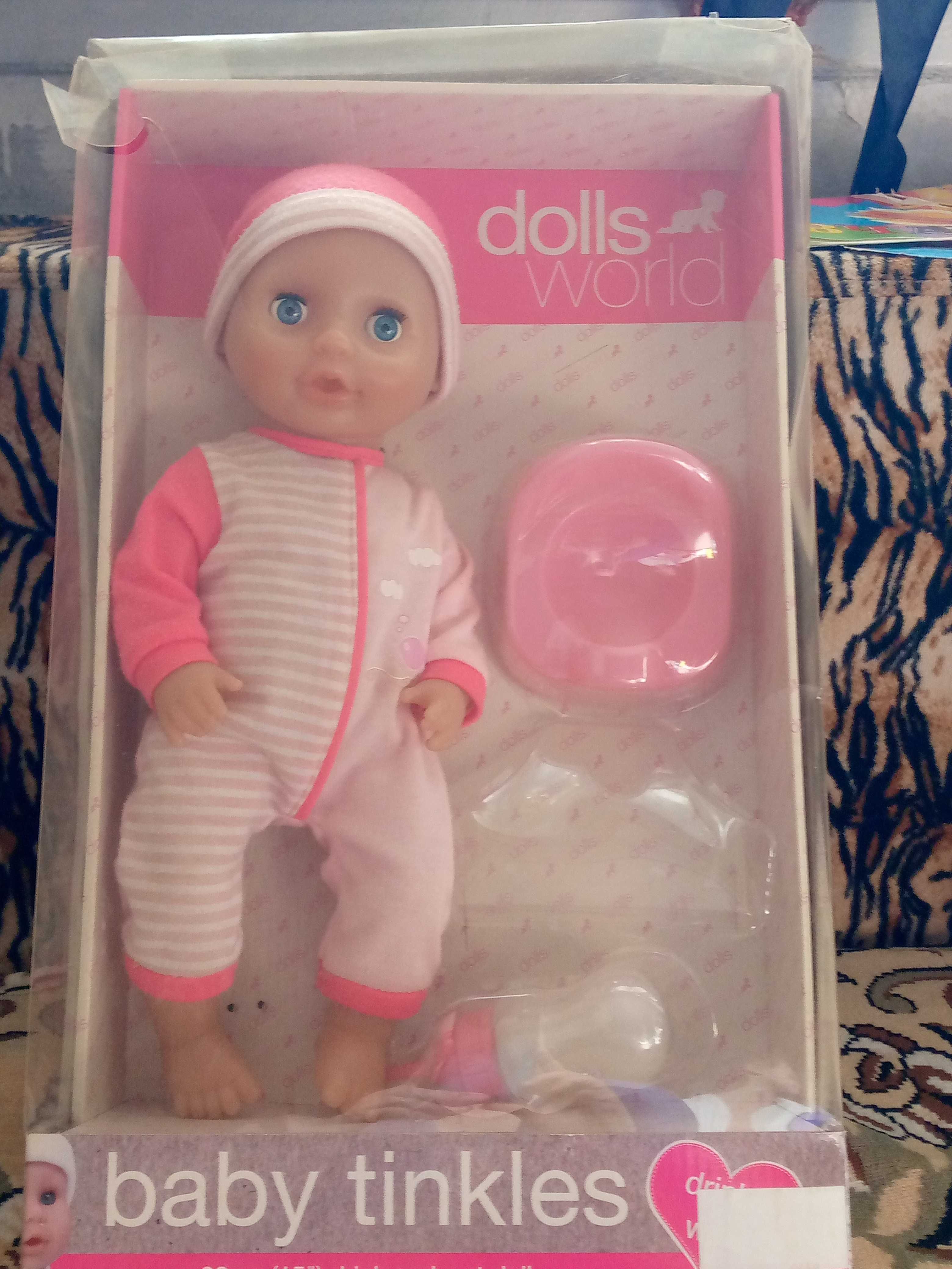 Кукла dollsworld малыш пи-пи, 38 см мочит горшок