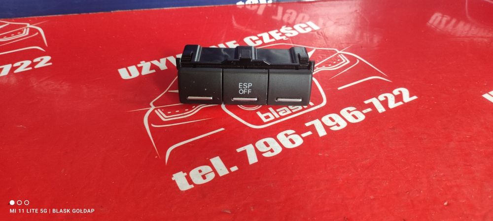 Włącznik ESP 6 Pinów z Zaślepkami Audi A3 8P 1.6 3D 2003 Blask Gołdap