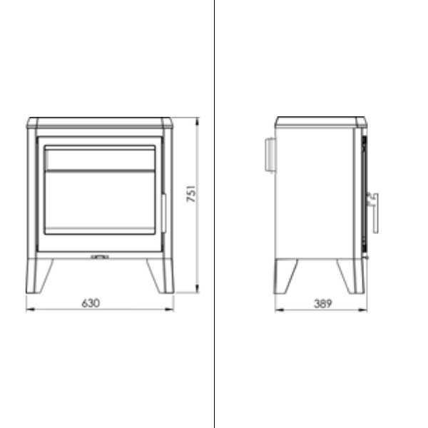 Salamandra Juan Panadero CHAMBERY EcoDesign 7,1Kw