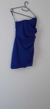 Sukienka chabrowa / niebieska