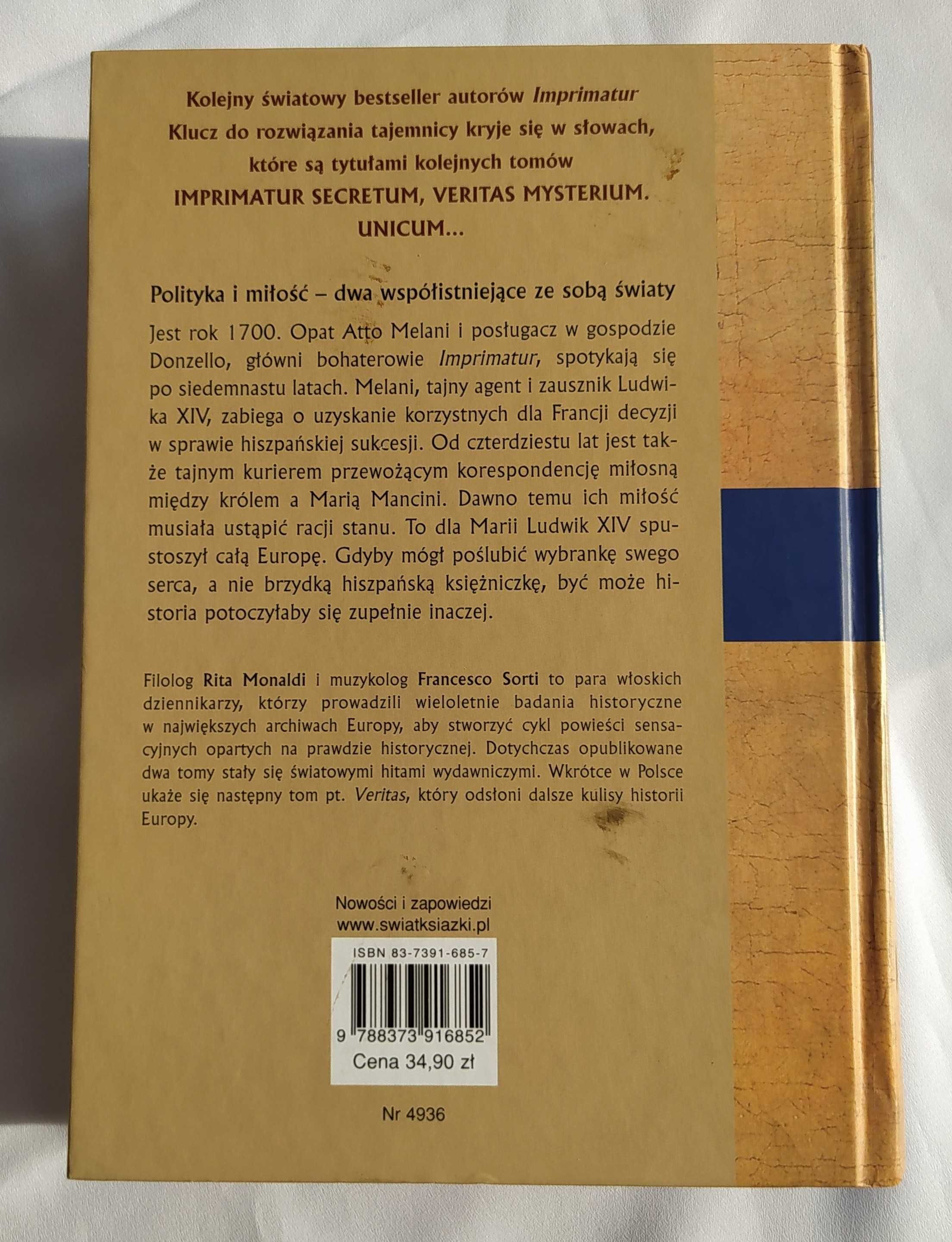 SECRETUM – Rita Monaldi Francesco Sorti