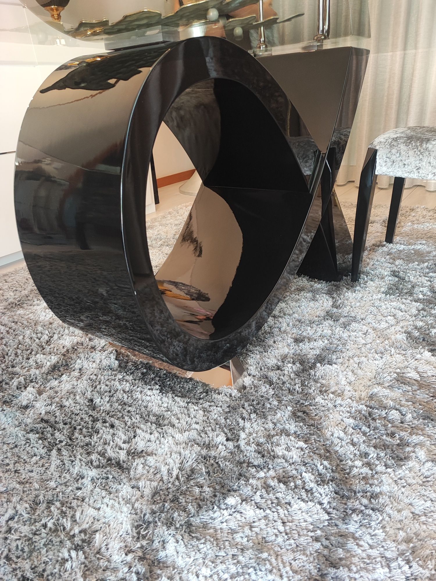 Mesa de vidro para sala -  Como Nova