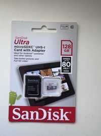 Micro sd sandisk 128gb карта пам'яті