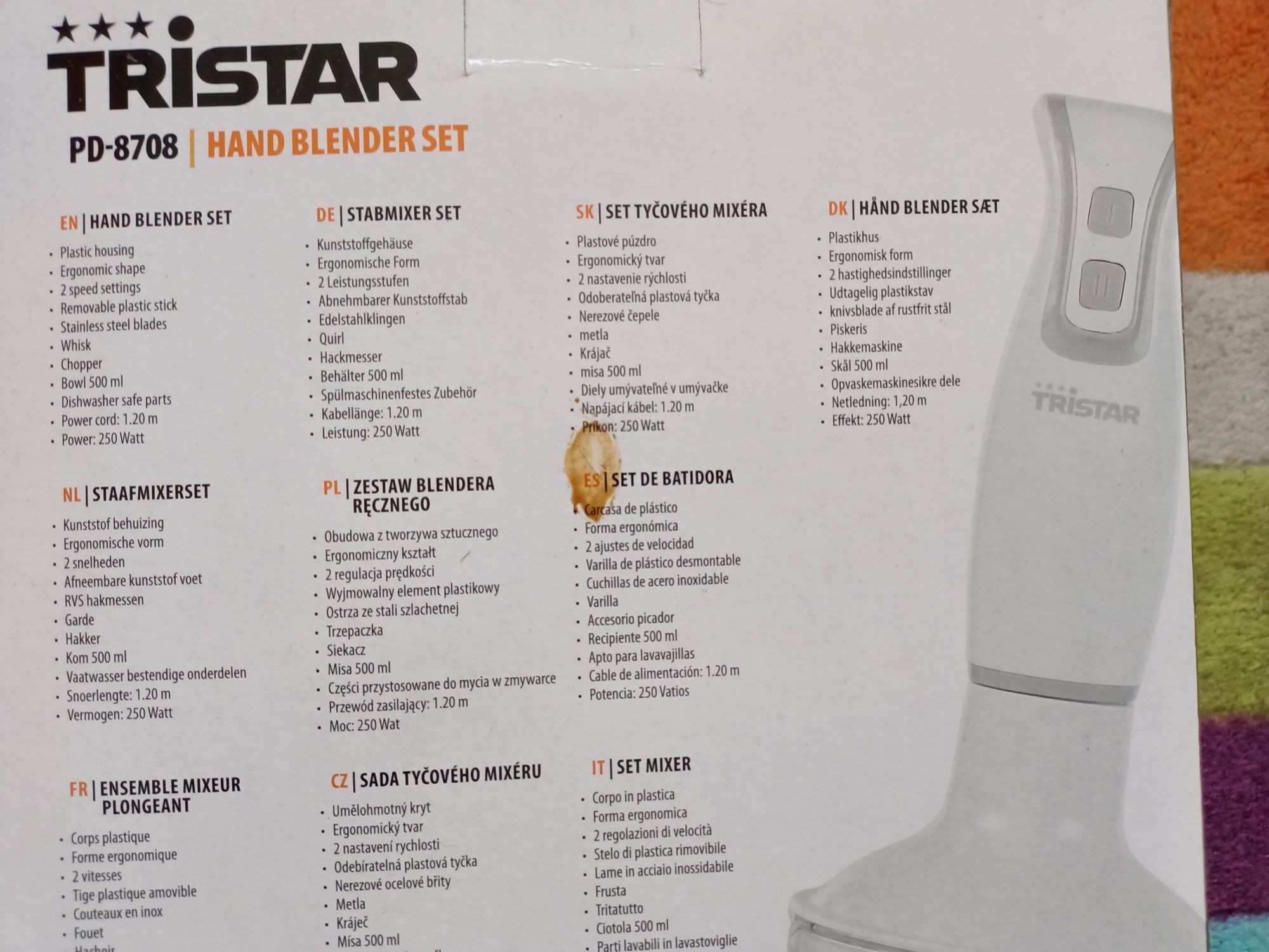 Blender ręczny TRISTAR PD-8708