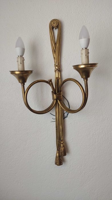 Aplique de parede em bronze