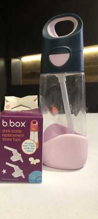 Bidon tritanowy butelka b.box różowo granatowy nowy ustnik