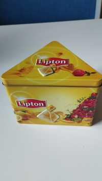 kolekcjonerska trójkątna puszka Lipton