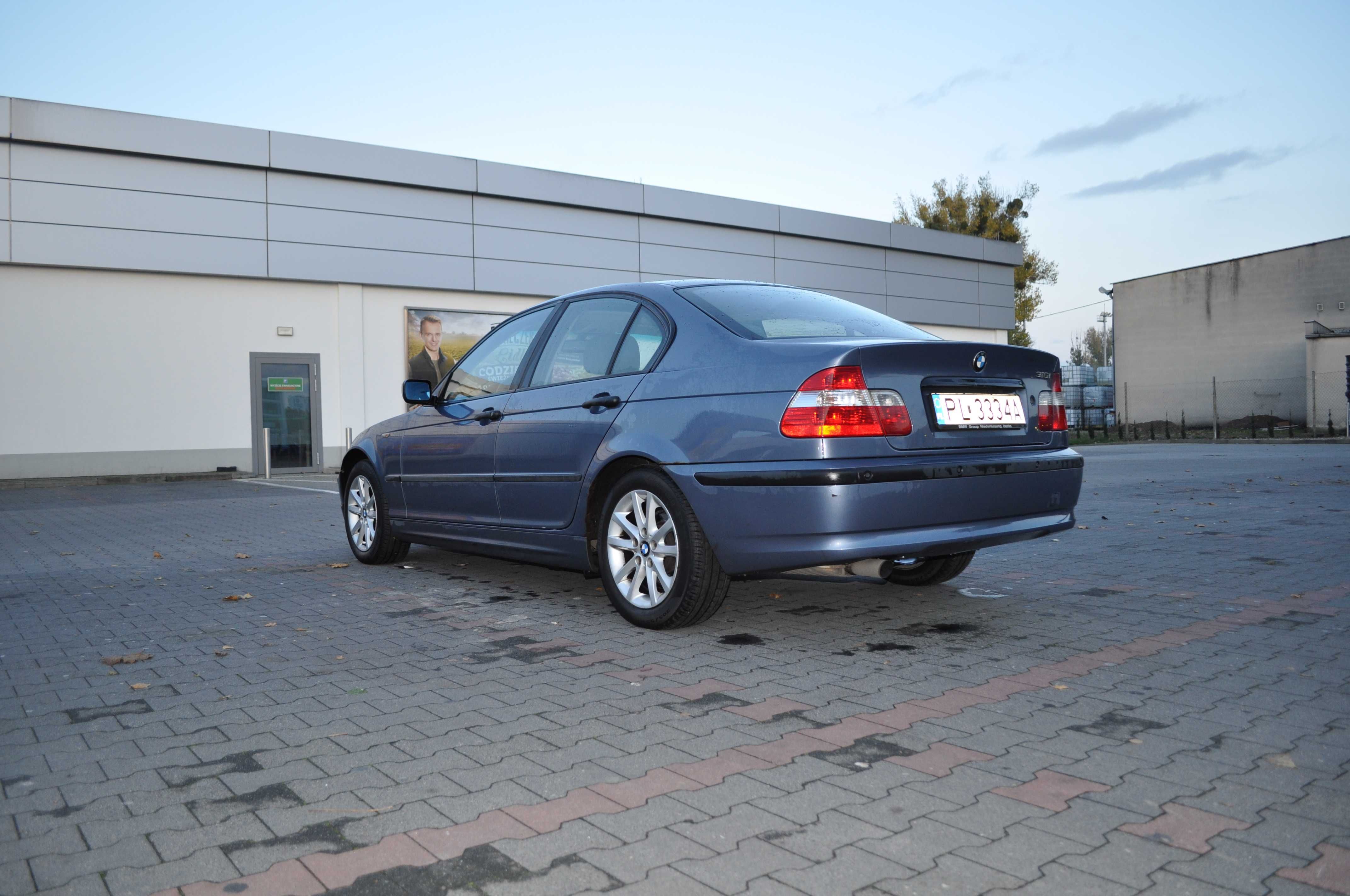 BMW e46, 2003, 316i, 1,8l po liftingu, komplet opon na zmianę, klima