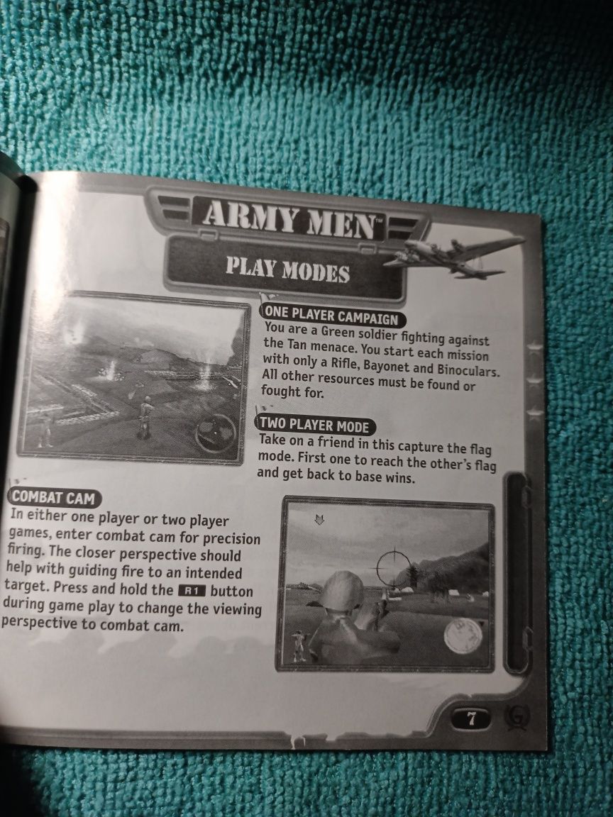 Ps1 Army Men Land Sea Air psx psone Książeczka Manual Angielski
