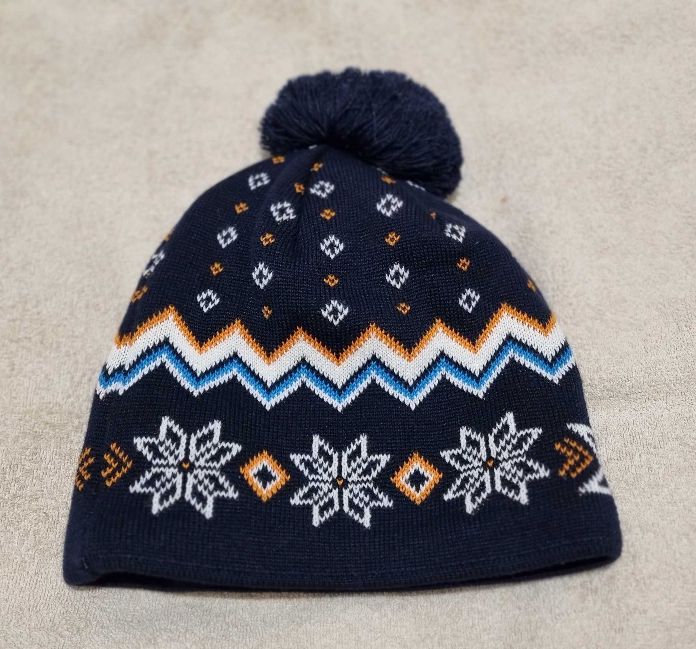 Czapka zimowa z pomponem Kama AND A01 - Navy (rozm. uniwersalny)