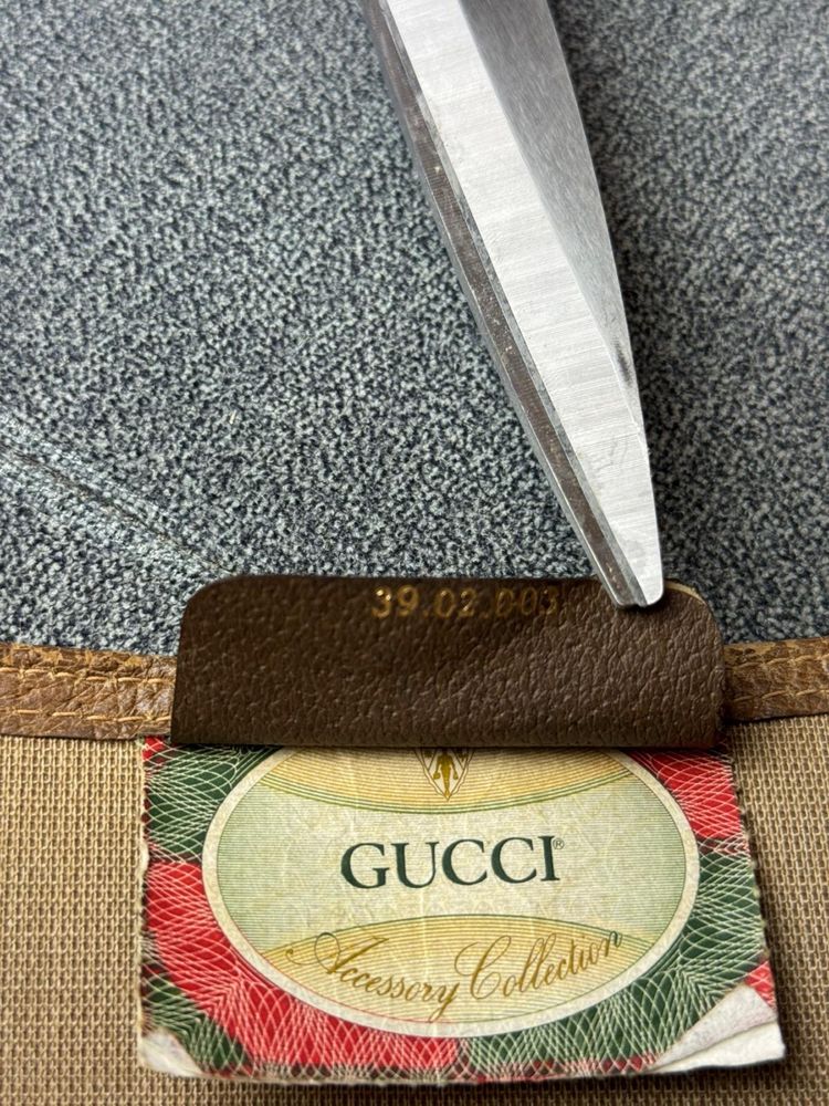 Gucci GG Supereme web sherry line tote bag