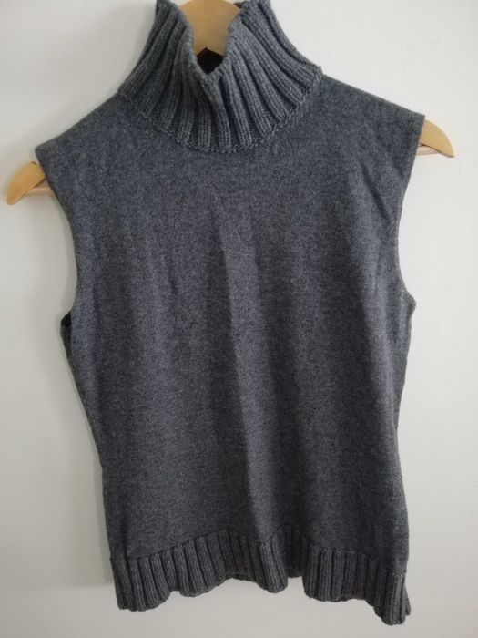 bezrękawnik Miu Miu S M 36 38 golf Miu Miu wełna kaszmir jedwab