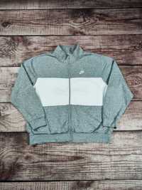 Bluza Nike rozpinana zip hoodie fleece track szara r. L