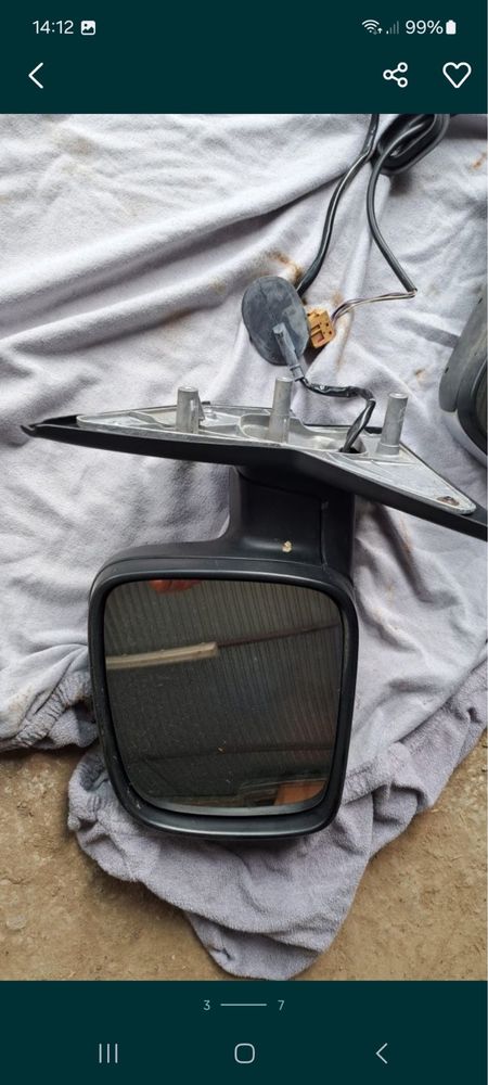 Schowek kratka lusterka vw t5 Multivan