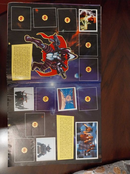 Caderneta Saban’s VR Troopers, Panini, antiga, vintage