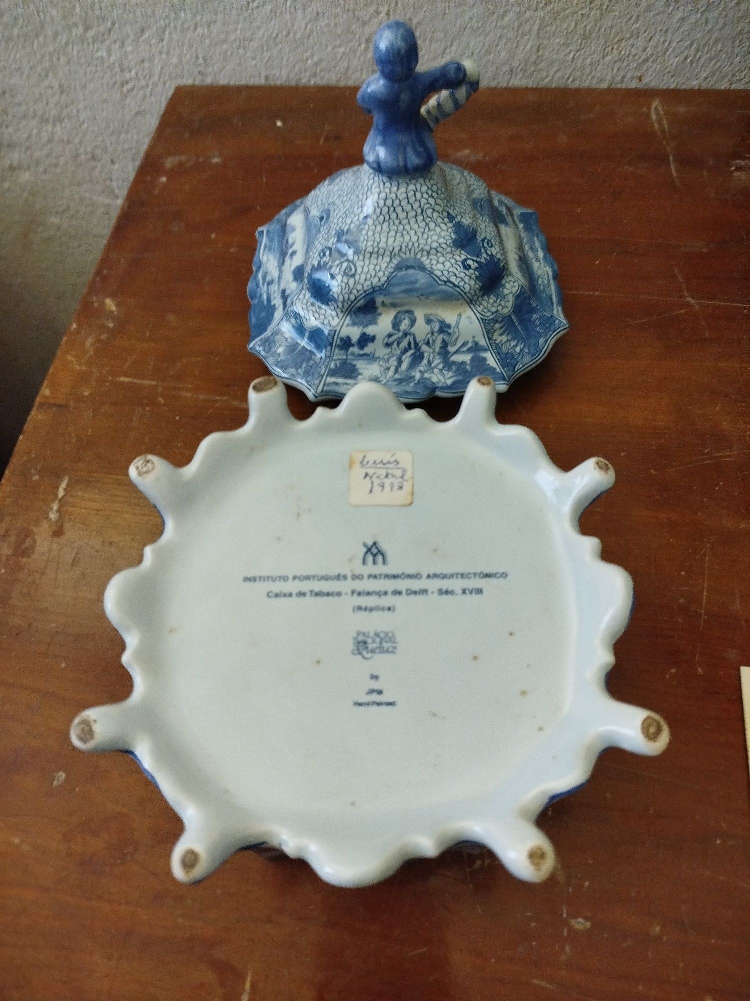 Caixa de Tabaco Faiança de Delft ca.1775 P.N.Q 1625