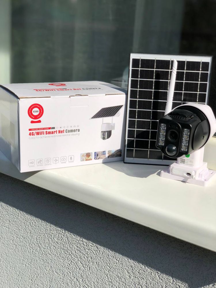 Камера 4G IP sim вулична сонячна поворотна захищена з акумулятором