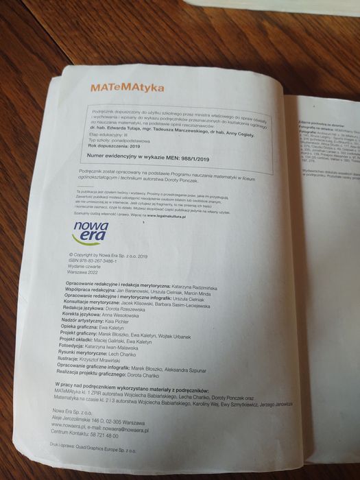 Matematyka 1 Nowa Era zakres podstawowy i rozszerzony