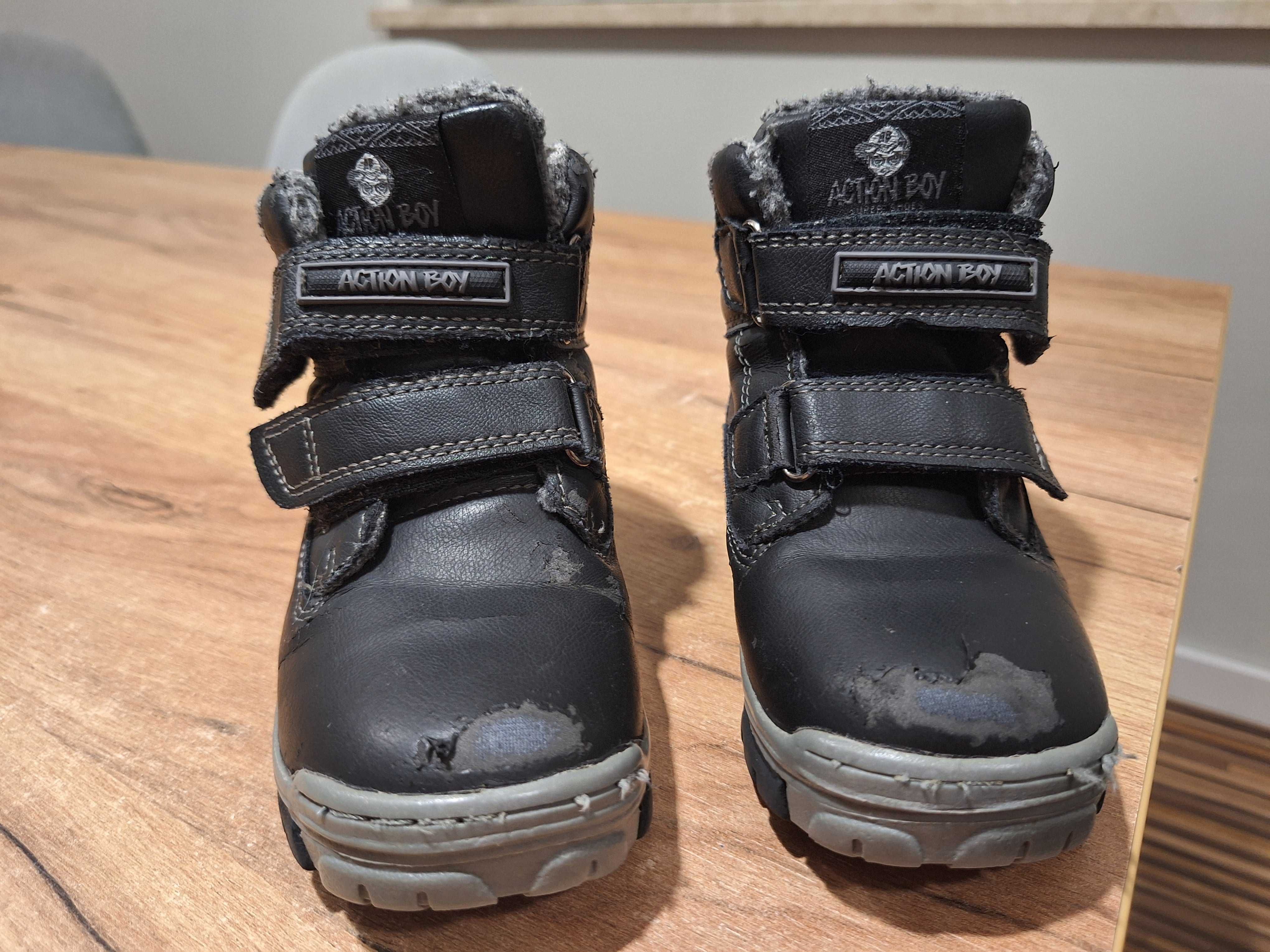 Buty zimowe 27 ocieplane chłopięce