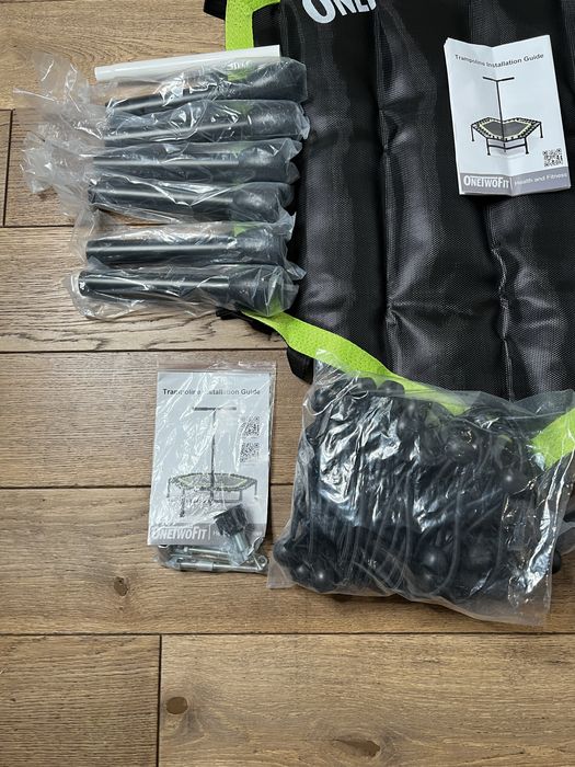 Trampolina 106 cm Cicha Stabilna Bungee Fitness Domowa do ćwiczeń