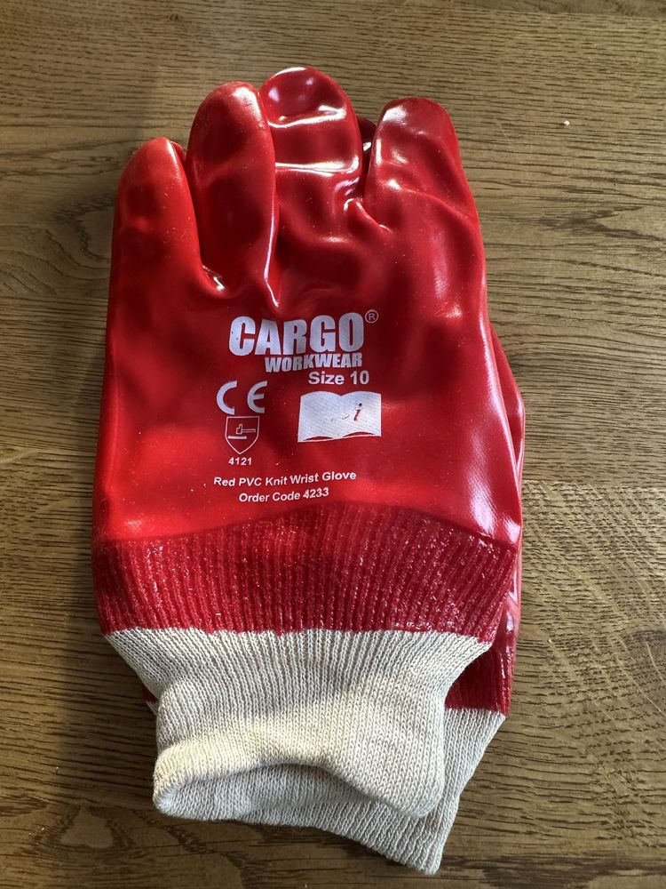 Rękawice ochronne robocze PVC (Cargo Workwear, rozmiar 10) 5 par