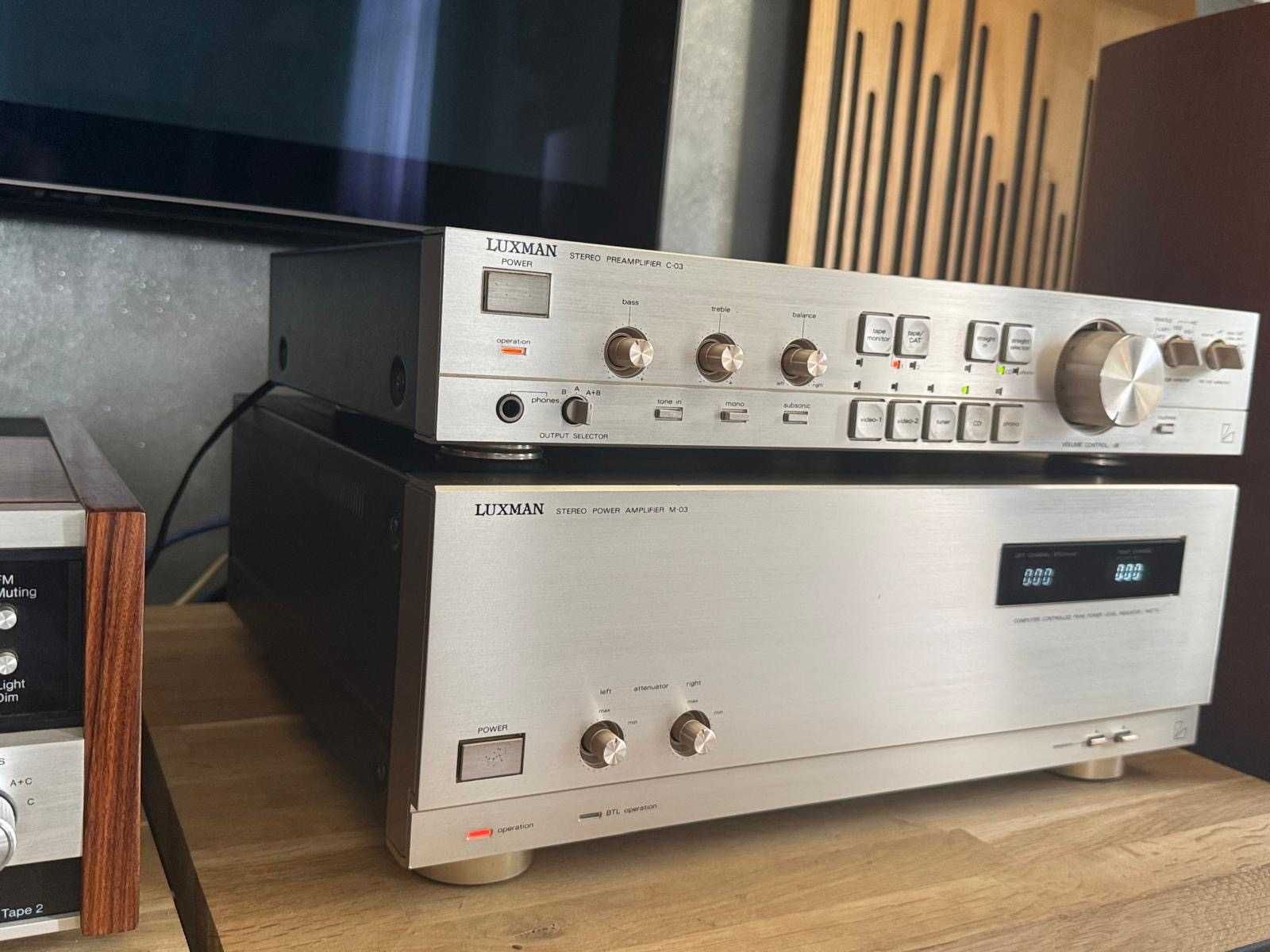 Luxman końcówka mocy i przedwzmacniacz C-03 M-03