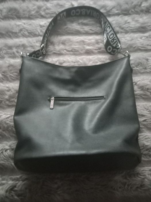 Torebka czarna złota