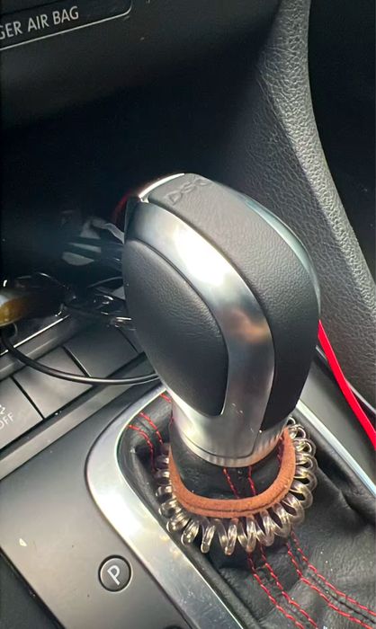 Ручка акпп з чохлом Jetta 6 / Golf 5-6 / Piano black / CARBON GTI GLI