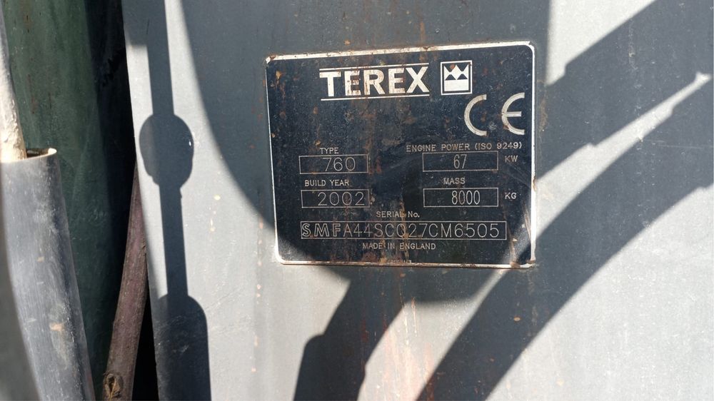 Retroescavadora Terex Modelo Z60 com Matricula - Motor Perkins