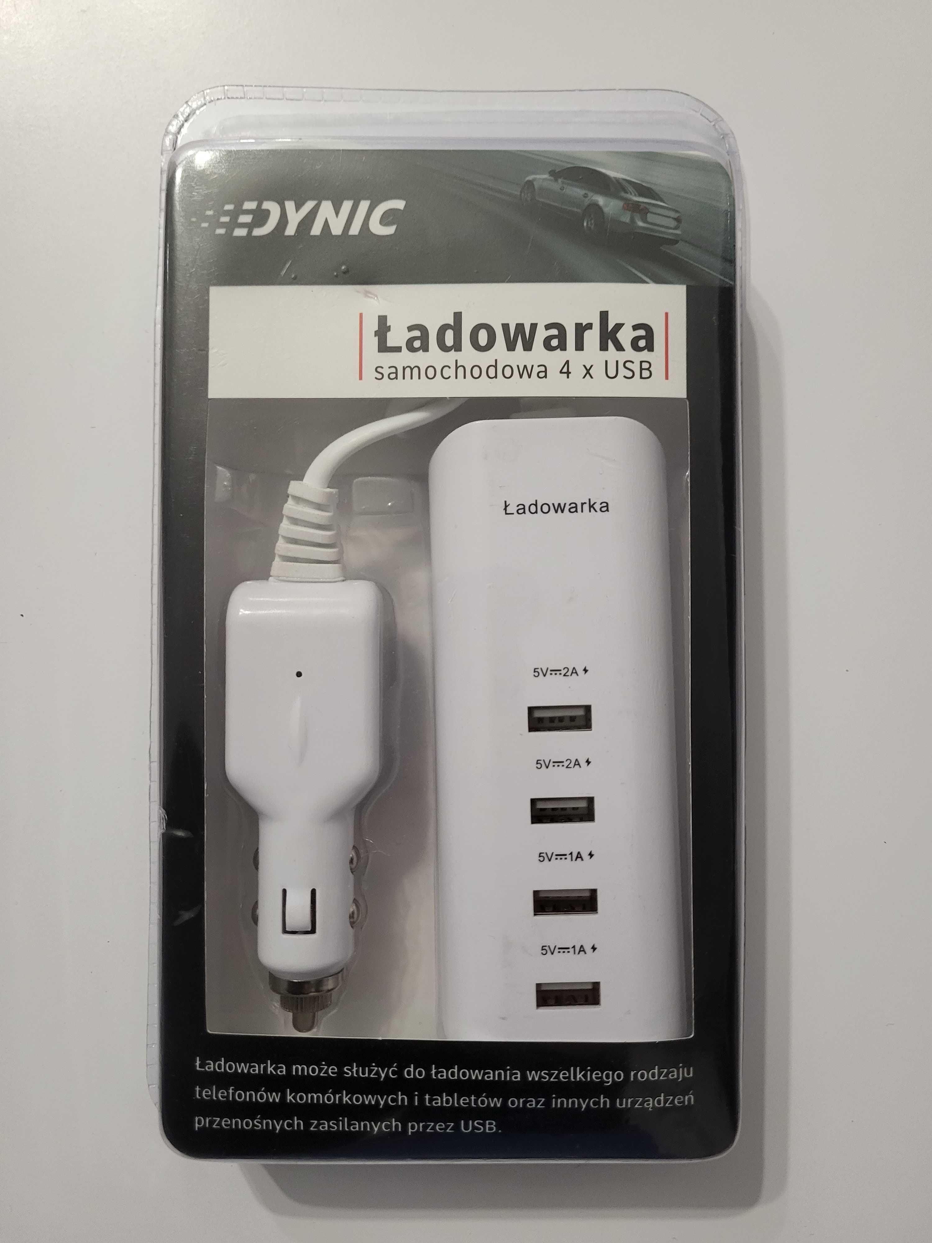 Ładowarka samochodowa DYNIC 4 x USB