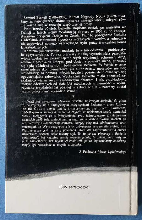 Samuel Beckett - Watt