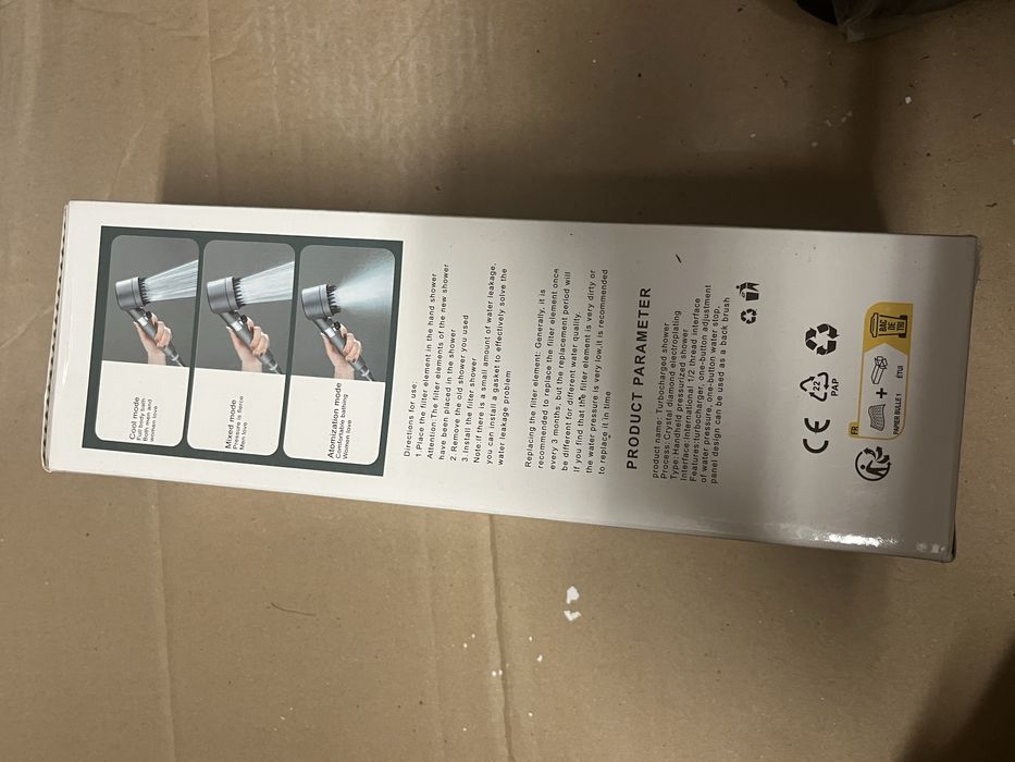 Końcówka do prysznica ręczna słuchawka prysznicowa