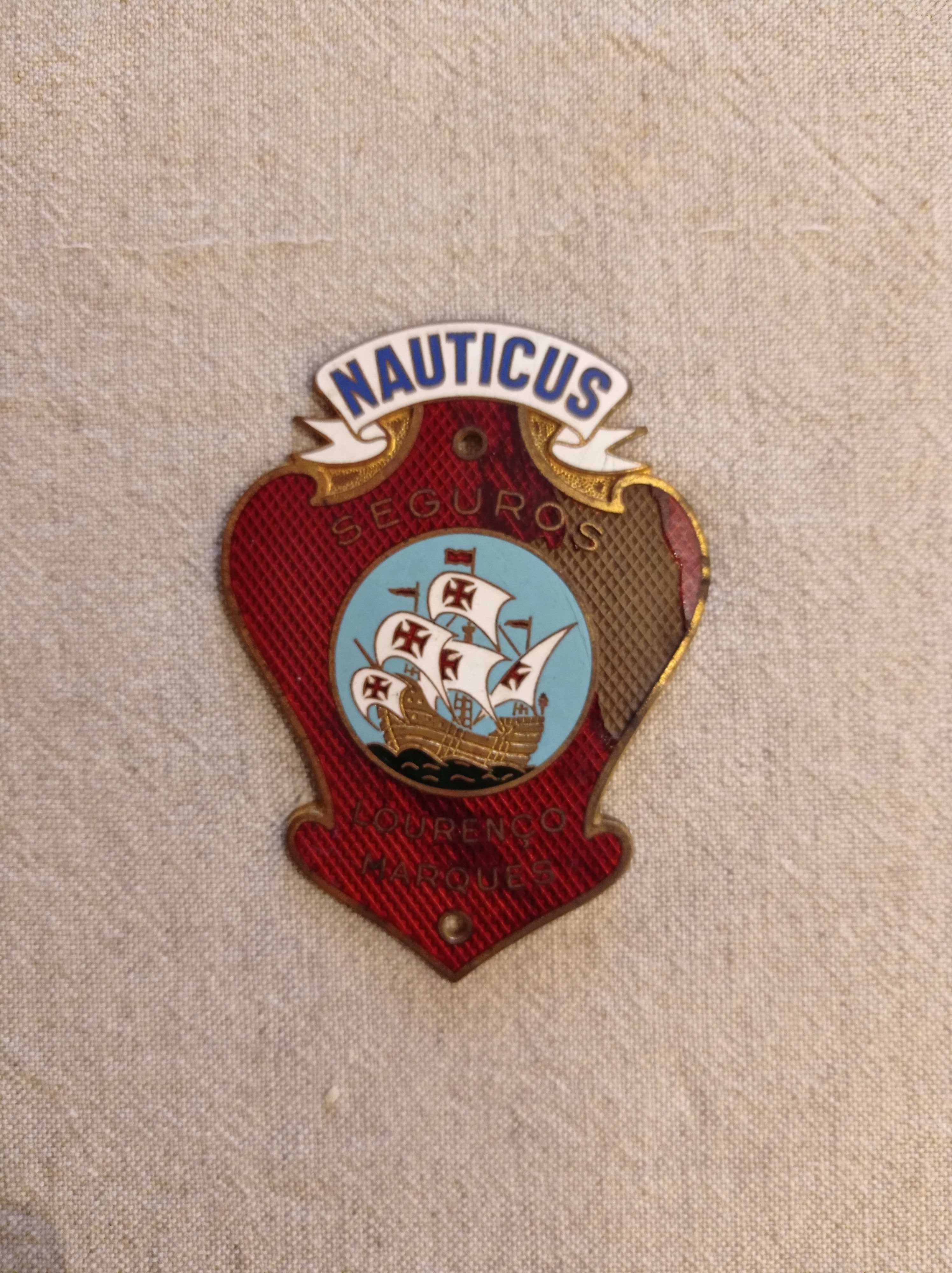 Placa de seguro Nauticus - Lourenço Marques