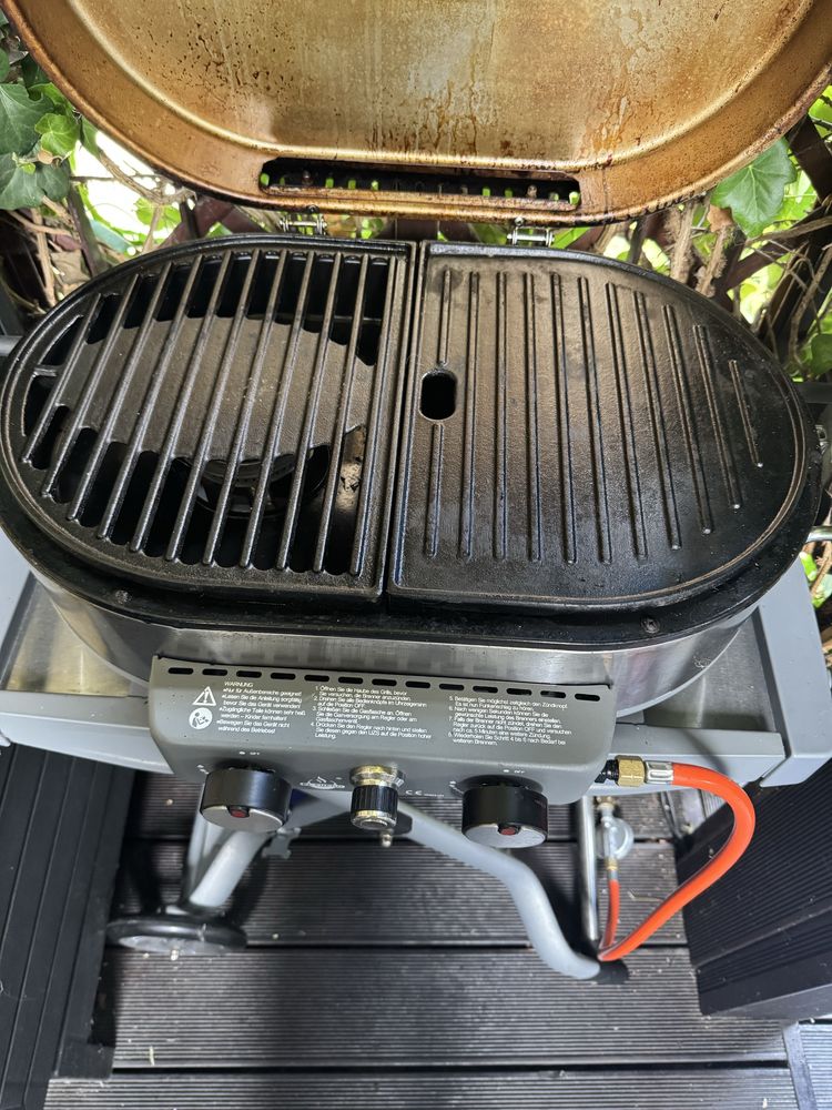 Turystyczny grill gazowy El Fuego Franklin żeliwny + gratis