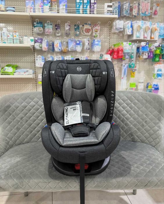 Автокрісло El Camino Everest Isofix, 5-точечні ремені, оберт 360