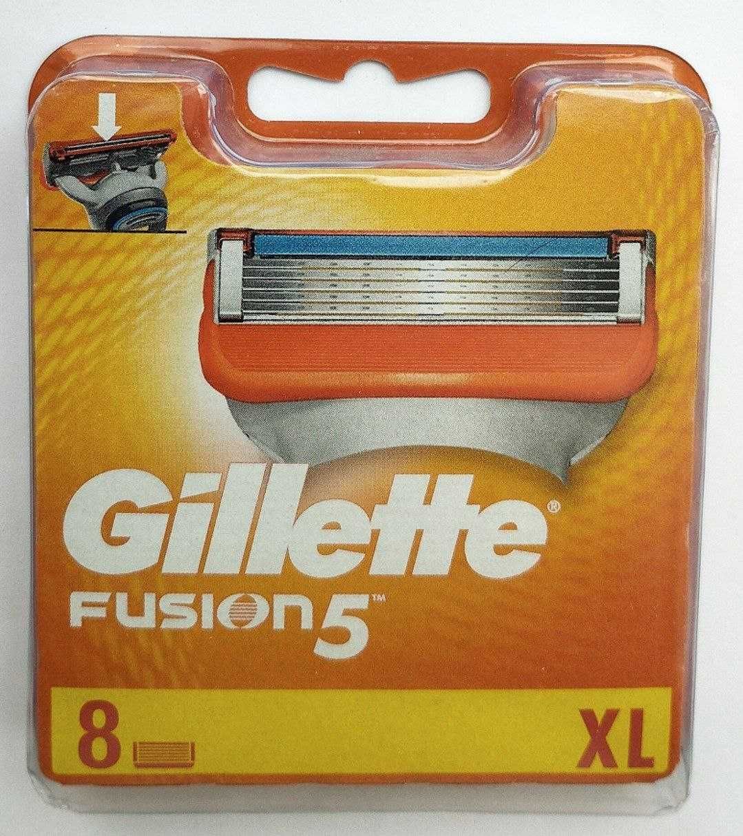 Gillette Fusion5 леза для гоління 4, 6,8,12,14 шт в уп. 100% Оригінал