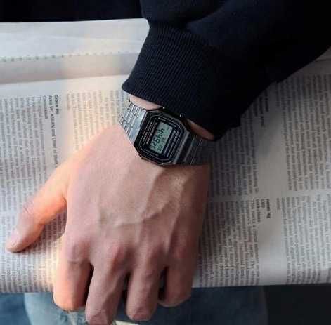 Стильные мужские часы Casio A168WGG-1A — оригинал