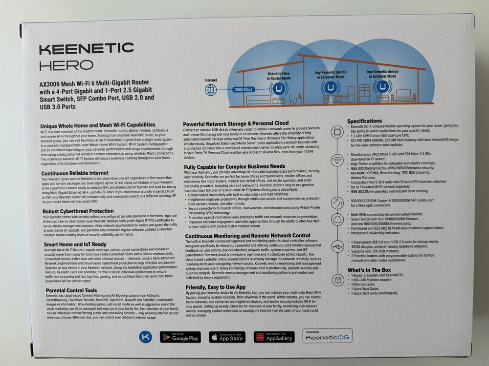 Keenetic Hero kn-1012 маршрутизатор/роутер