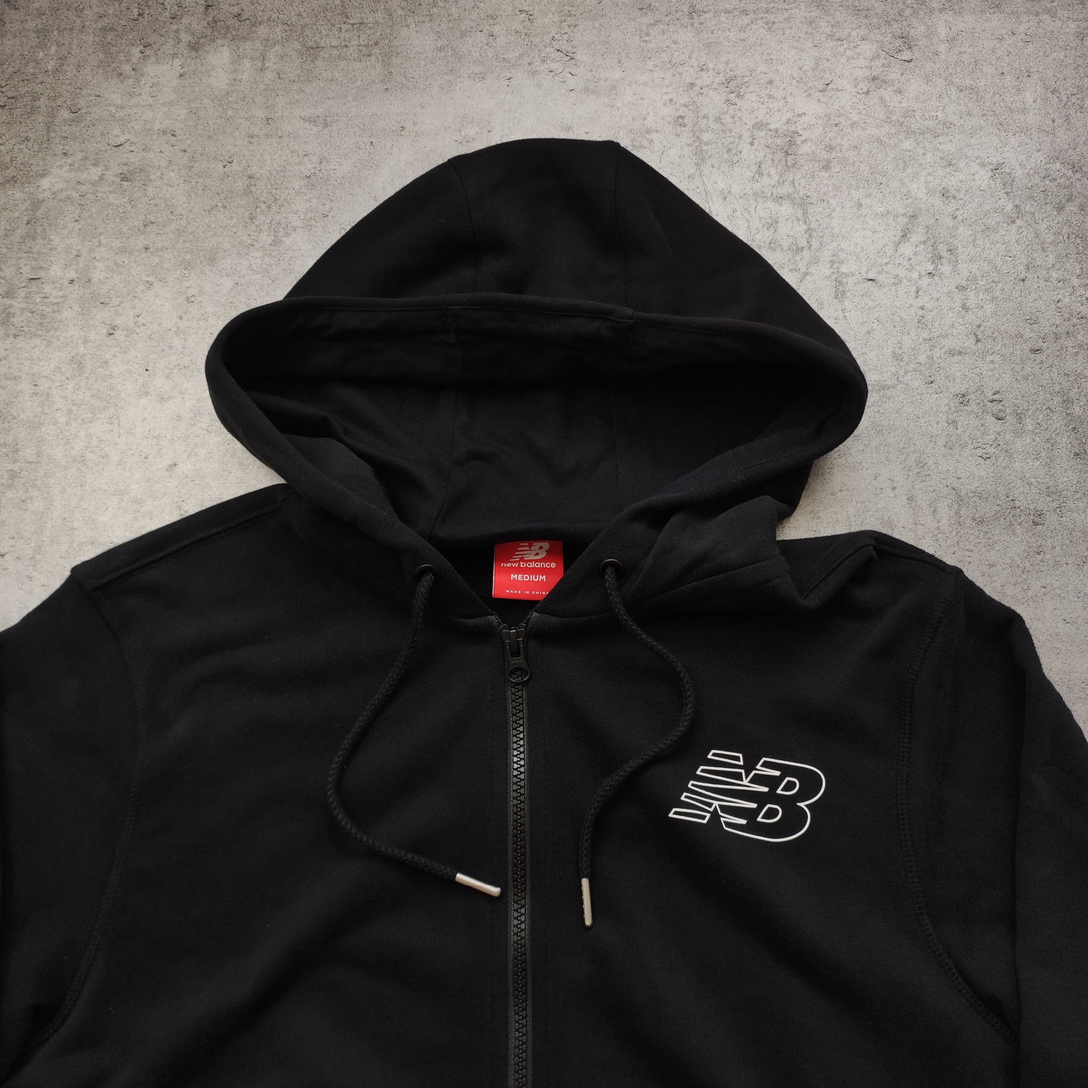MĘSKA Bluza PREMIUM Bawełna z Kapturem Rozpinana Hoodie NewBalance NB