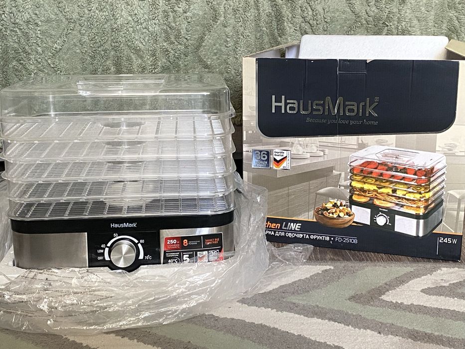Сушарка для овочів та фруктів HausMark, повний комплект
